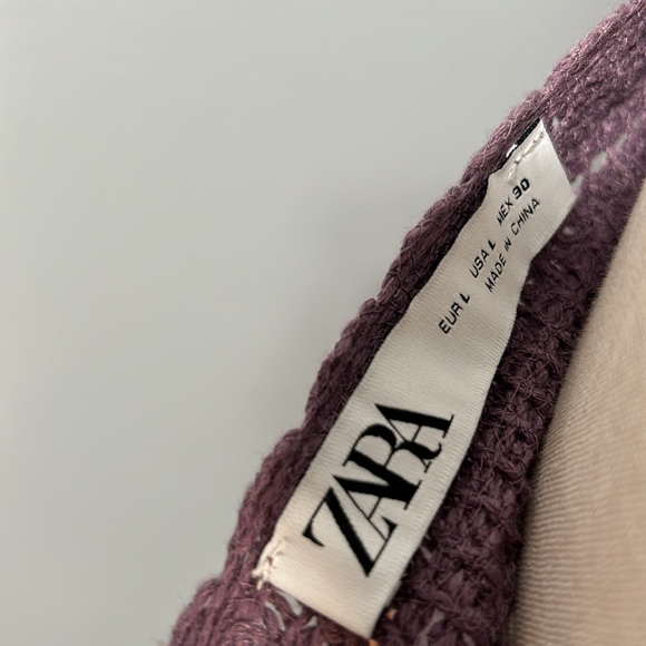 ZARA Halter Knit Top Crochet Look size L - Picture 8 of 8